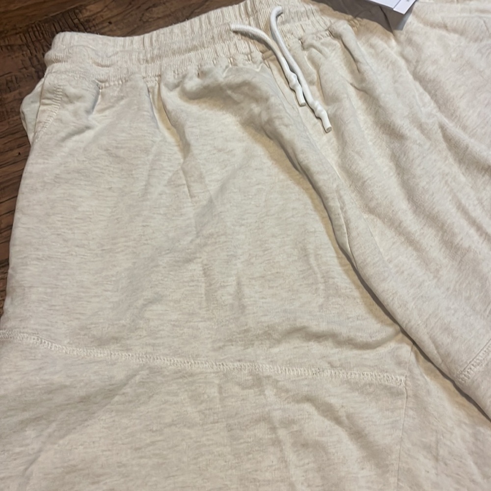Soverign Code Oatmeal Color Cotton Drawstring Shorts size Large - Picture 2 of 8